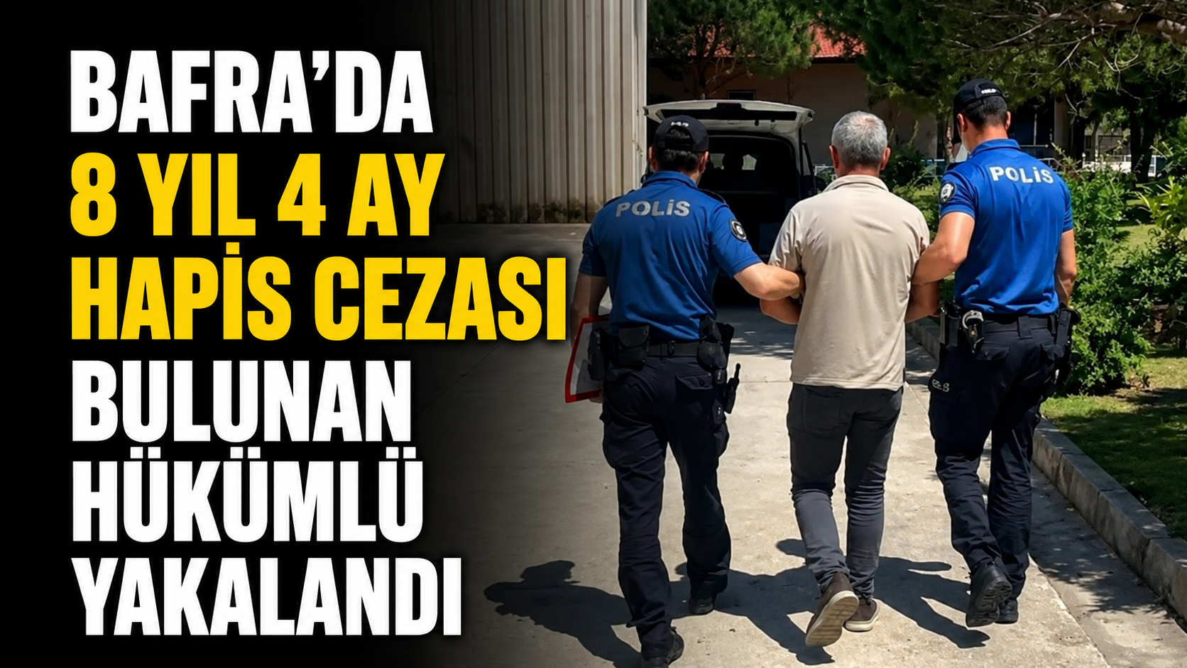Bafra’da 8 Yıl 4 AyHapis Cezası Bulunan Hükümlü Yakalandı - Uyuşturucu ticareti suçundan hakkında kesinleşmiş 8 yıl 4 ay hapis cezası bulunan bir hükümlü, Bafra İlçe Emniyet Müdürlüğü ekiplerinin çalışması sonucu yakalanarak cezaevine gönderildi.
