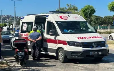 Samsun’da Motosiklet Kazası: 1 Yaralı
