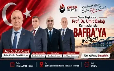 Ümit Özdağ 19 Temmuz'da Bafra'ya Geliyor