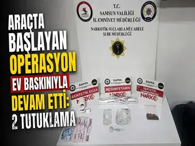 Bafra'da Uyuşturucu Operasyonu: 2 Tutuklama