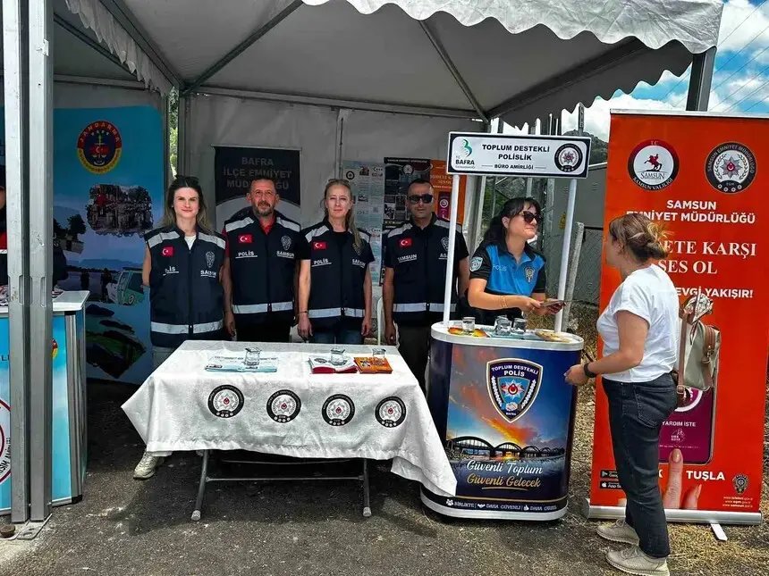 Kapıkaya Festivali’nde 
vatandaşlara güvenlik bilgilendirmesi
