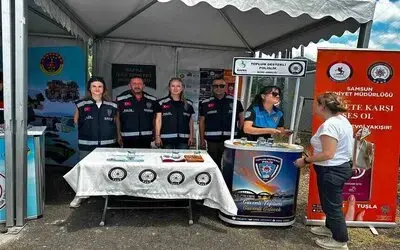 Kapıkaya Festivali’nde vatandaşlara güvenlik bilgilendirmesi
