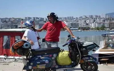 Dünyayı Gezen İtalyan Baba-oğul Samsun’da Sıcak İlgiyle Karşılandı: "Hiç Unutmayacağız"