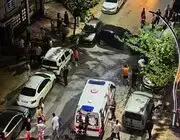 Bafra’da kontrolden çıkan otomobil park halindeki 6 araca çarptı
