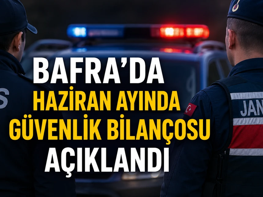 Bafra'da Temmuz ayında güvenlik bilançosu açıklandı: 22 bin 386 kişi sorgulandı