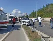 Havza’da Zincirleme Trafik Kazası: 2 Yaralı