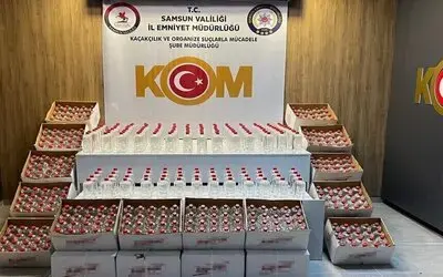 Samsun’da 1 Ton 160 Litre Kaçak Etil Alkol Ele Geçirildi