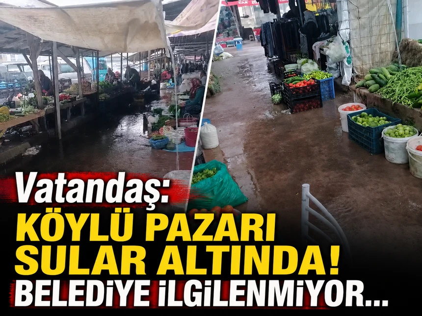 Bafra’da köylü pazarı her yağmurda sular altında kalıyor