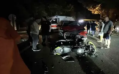 Samsun’da SUV Araç İle Motosiklet Kafa Kafaya Çarpıştı: 1 Yaralı