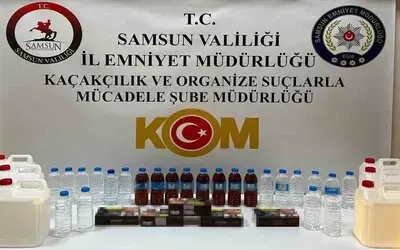 37 Litre El Yapımı Sahte İçki Ele Geçirildi