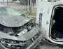 Yoldan Çıkan Araç Havalanarak Otomobilin Üzerine Düştü: 4 Yaralı