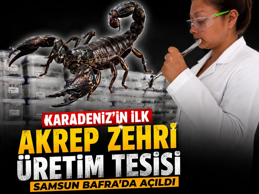 Karadeniz’in ilk akrep zehri üretim tesisi Samsun Bafra’da açıldı