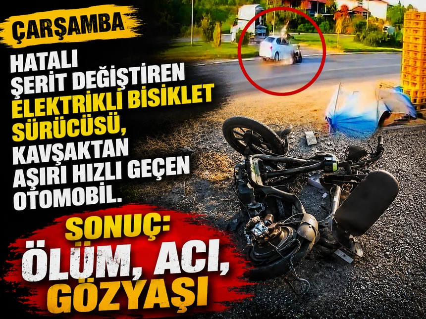 Bisikletli Genç Kızın Öldüğü Kaza Kamerada