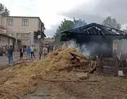 Havza'da Ambarda Yangın: 7 Ton Buğday Küle Döndü