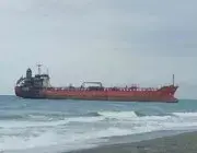 Dron Saldırısına Uğrayan Gemi Alaçam'da Karaya Oturdu