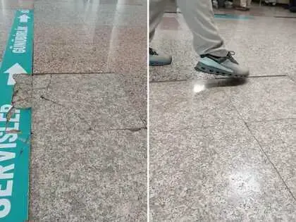 Bafra Devlet Hastanesi’nde kırık zemin taşları tehlike oluşturuyor