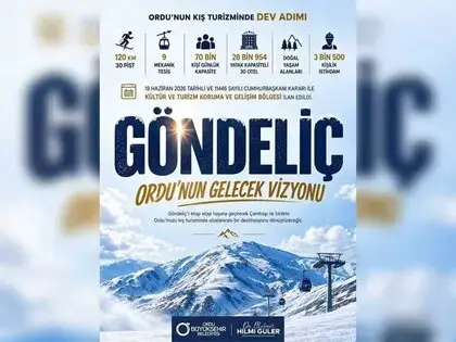 Ordu Göndeliç Dağı’na Dev Kış Turizmi Merkezi: 4 Bin Hektarlık Tesis