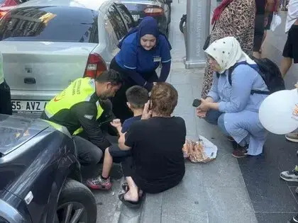Samsun’da Otomobilin Çarptığı 5 Yaşındaki Çocuk Hafif Şekilde Yaralandı
