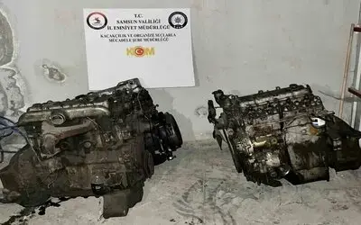 Tekkeköy'de 3 Gümrük Kaçağı Otomobil Motoru Ele Geçirildi