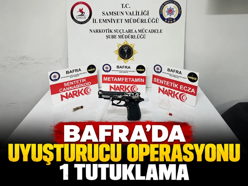 Bafra’da Uyuşturucu Operasyonu: 1 Tutuklama