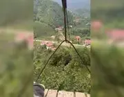 İlkel Teleferikle ’heyecanlı’ Yolculuk