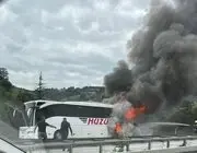 Samsun’da Otobüs Yangını: Yolcular Ölümden Döndü