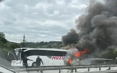 Samsun’da Otobüs Yangını: Yolcular Ölümden Döndü