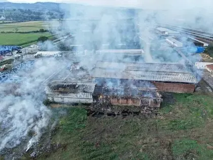 Saman Deposu Küle Döndü: Hasarın Boyutu Dronla Görüntülendi