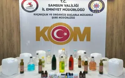 Atakum'da Sahte İçki Operasyonu: 35 Litre Etil Alkol Ele Geçirildi