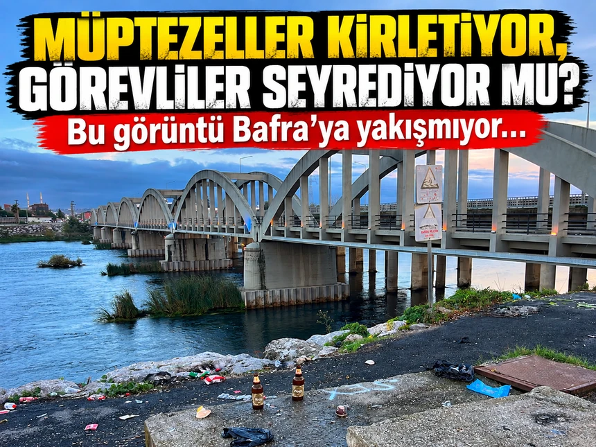 Müptezeller kirletiyor, görevliler seyrediyor mu? 