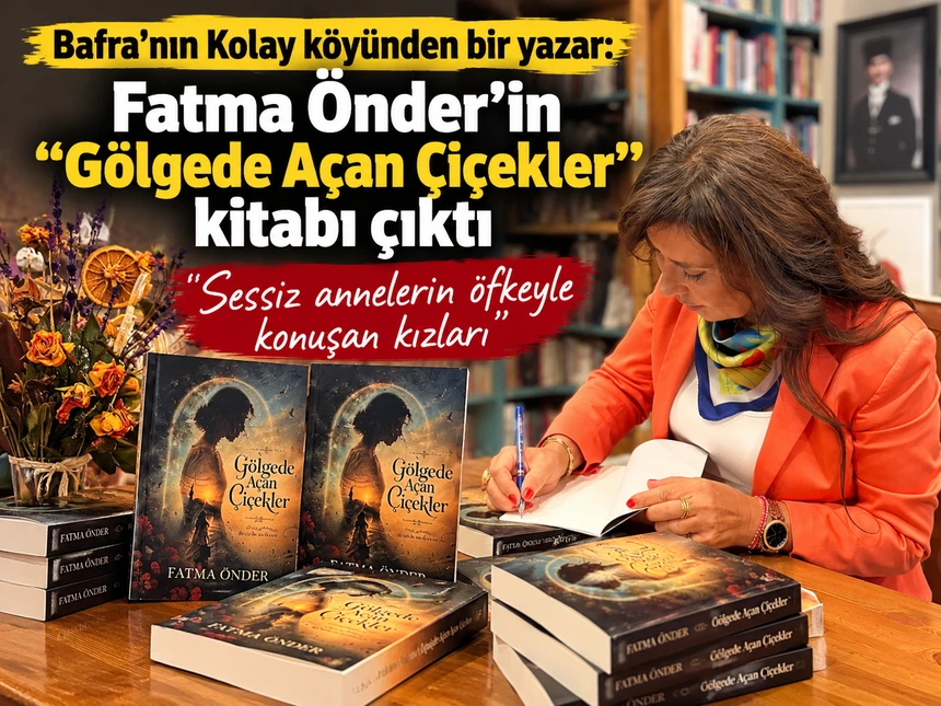 Bafralı yazar Fatma Önder’in “Gölgede Açan Çiçekler” kitabı çıktı 