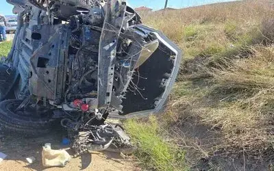Vezirköprü'de Hafif Ticari Araç Şarampole Devrildi: 1 Yaralı