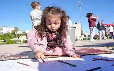 Sinop’ta Çocuklar Filistinli Yaşıtları İçin Çizdi