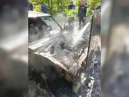 Türkeli’de Seyir Halindeki Otomobil Alev Aldı