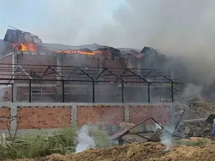 Vezirköprü'de Kaynak Kıvılcımı Samanlığı Yaktı