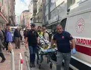 Motosikletinden İnen Kuryeye SUV Araç Çarptı