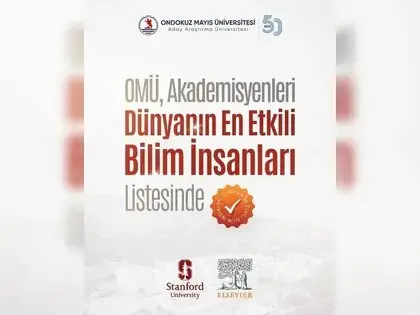 OMÜ’lü 18 Akademisyen "Dünyanın En Etkili Bilim İnsanları Listesi"nde