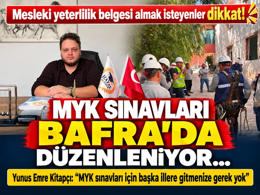 Hayal Akademi’den Bafra’da mesleki belgelendirme dönemi