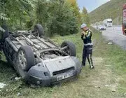 Kavak'ta Cip Takla Attı: Karı-koca Yaralandı