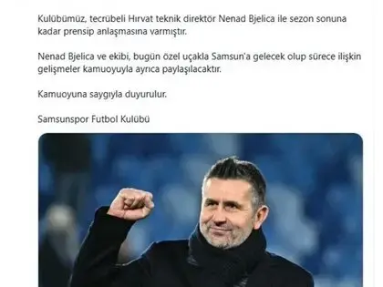 Samsunspor, Nenad Bjelica İle Prensip Anlaşmasına Vardı