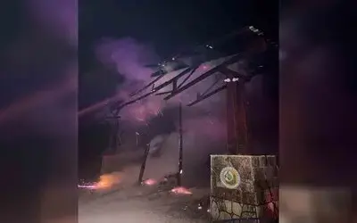 Araklı Turup Mesire Alanı’nın Giriş Kapısını Yaktılar