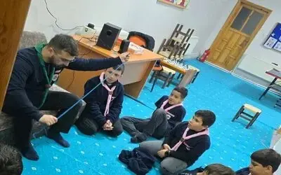 Genç İzciler Sabah Namazında Buluştu, Camadan Düğümü Eğitimi Aldı