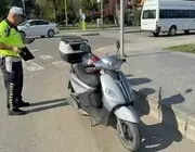 Samsun’da Motosiklet Devrildi, Sürücü Yaralandı