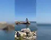 Sinop’ta Zarar Gören Balıkçı Barınağında Temizlik Mesaisi