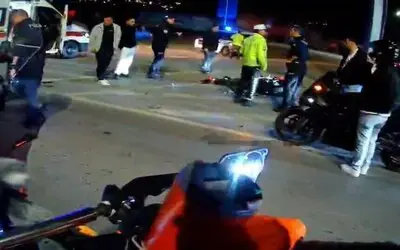 Samsun’da Motosiklet Devrildi, Sürücü Yaralandı