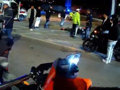 Samsun’da Motosiklet Devrildi, Sürücü Yaralandı