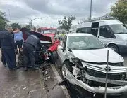 Samsun’da Otomobiller Kafa Kafaya Çarpıştı: 1’i Ağır 2 Yaralı