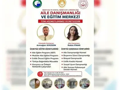 Sinop’ta Ailelere Ücretsiz Danışmanlık Hizmeti