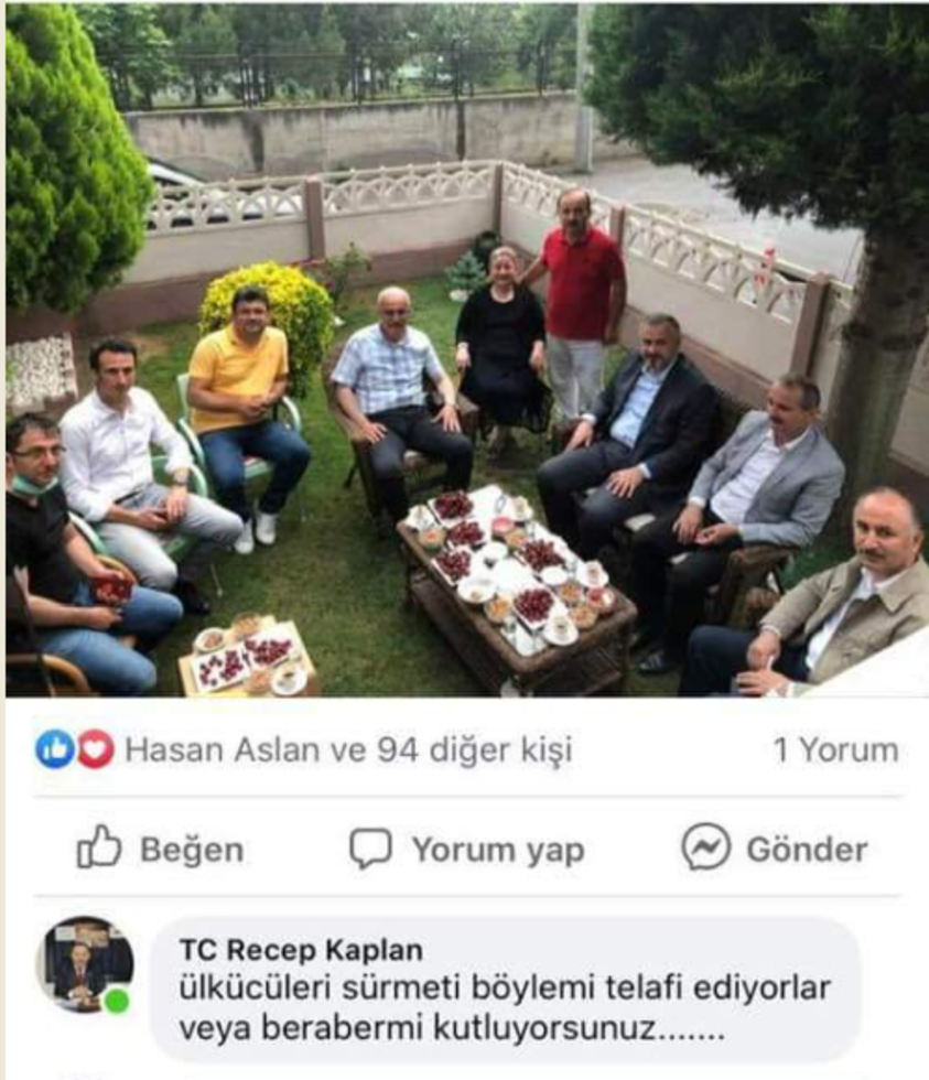 Mhp Meclis Üyesi Bu Fotoğrafa Öyle Bir Yorum Yazdı Ki, Kaldırmak Zorunda Kaldı!