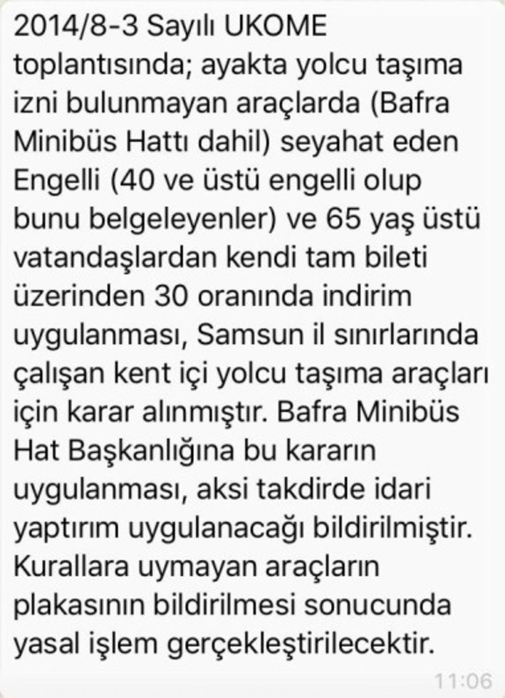 Bafra-samsun Minibüsleri Yaşlı Ve Engellileri Görmezden Geliyor!